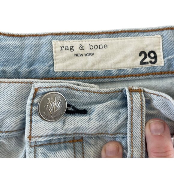 Rag & Bone High Rise Mini Skirt 17" Primrose Light Denim‎ Size 29 MSRP $204 - Picture 8 of 12